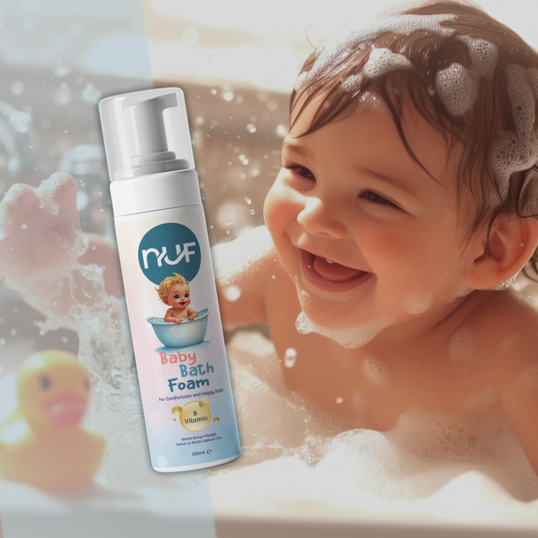 Nuf Kozmetik Bebekler İçin Doğal Banyo Köpüğü 200ML