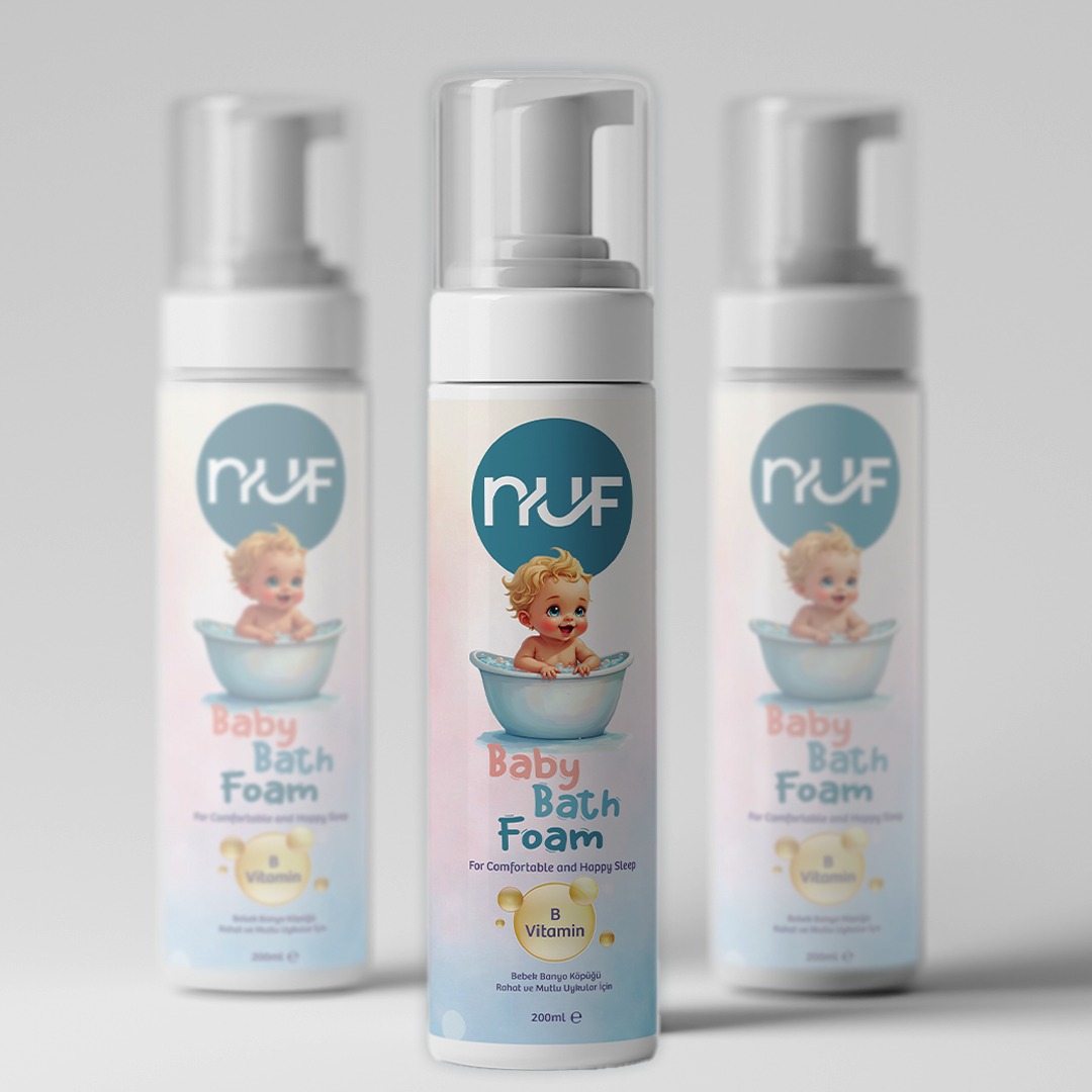 Nuf Cosmetics Natural Bath Foam for Babies – 200ML