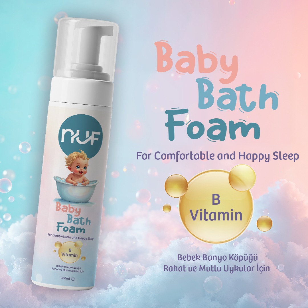 Nuf Kozmetik Bebekler İçin Doğal Banyo Köpüğü 200ML