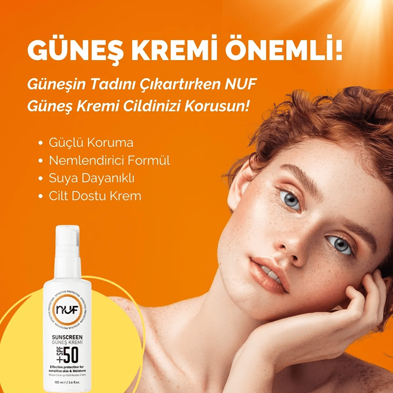 Nuf Kozmetik 50 Spf Güneş Kremi 100ml