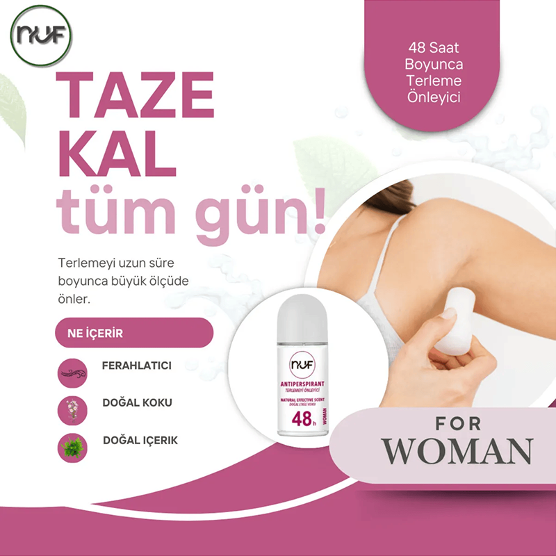 Nuf Kozmetik 48 Saat Etkili Kadın Roll-on 50ml