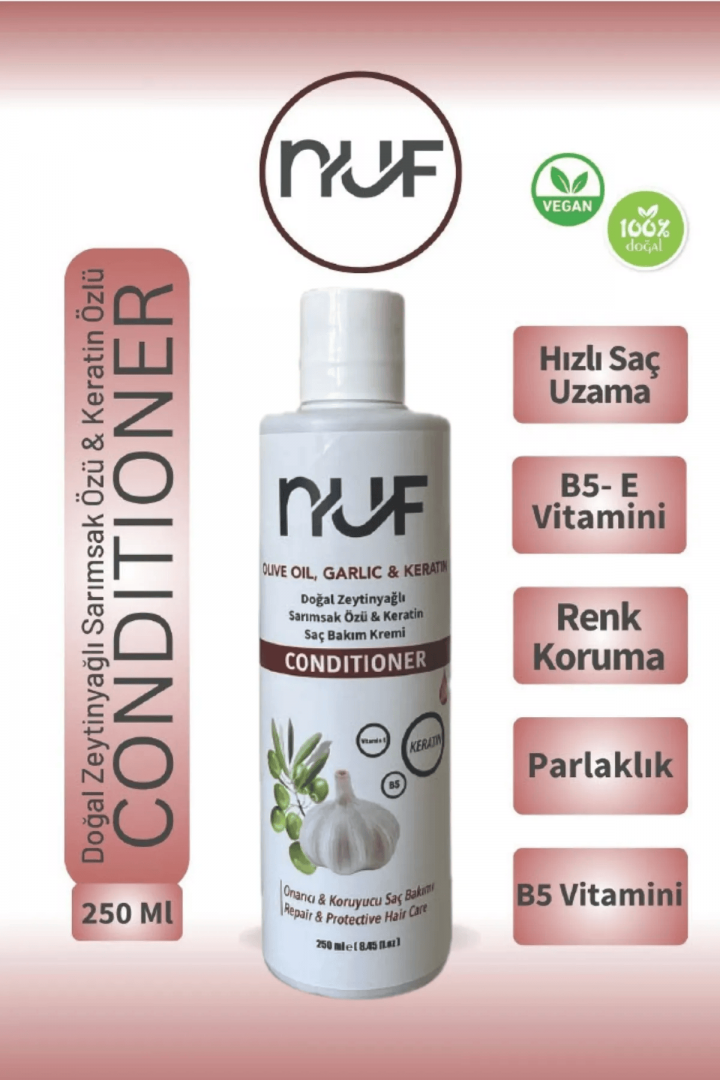 Nuf Kozmetik Sarımsak Özlü Saç Bakım Kremi 250ml