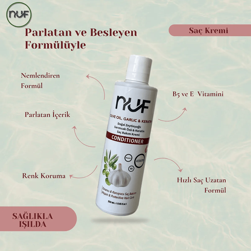 Nuf Kozmetik Sarımsak Özlü Saç Bakım Kremi 250ml