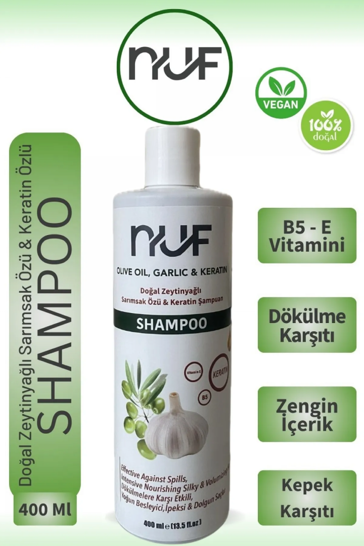 Nuf Kozmetik Sarımsak Özlü Şampuan 400ml