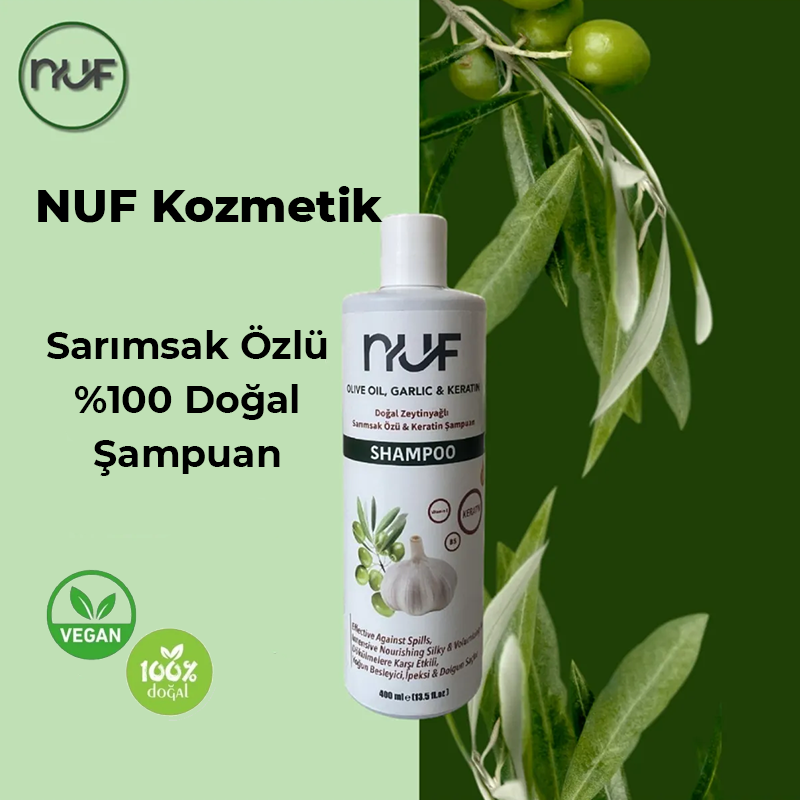 Nuf Kozmetik Sarımsak Özlü Şampuan 400ml