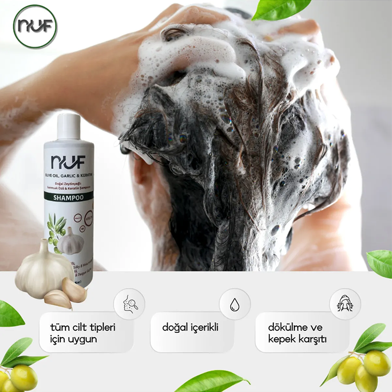Nuf Kozmetik Sarımsak Özlü Şampuan 400ml